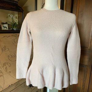 Ted Baker Light Pink Peplum Sweater